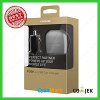 Gambar Capdase POSH 4 USB Car Charger / Adaptor Mobil Fast Charge - Original - SILVER dari CyanMart Kota Administrasi Jakarta Barat 1 Tokopedia