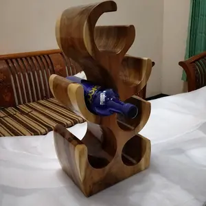 tempat botol kayu