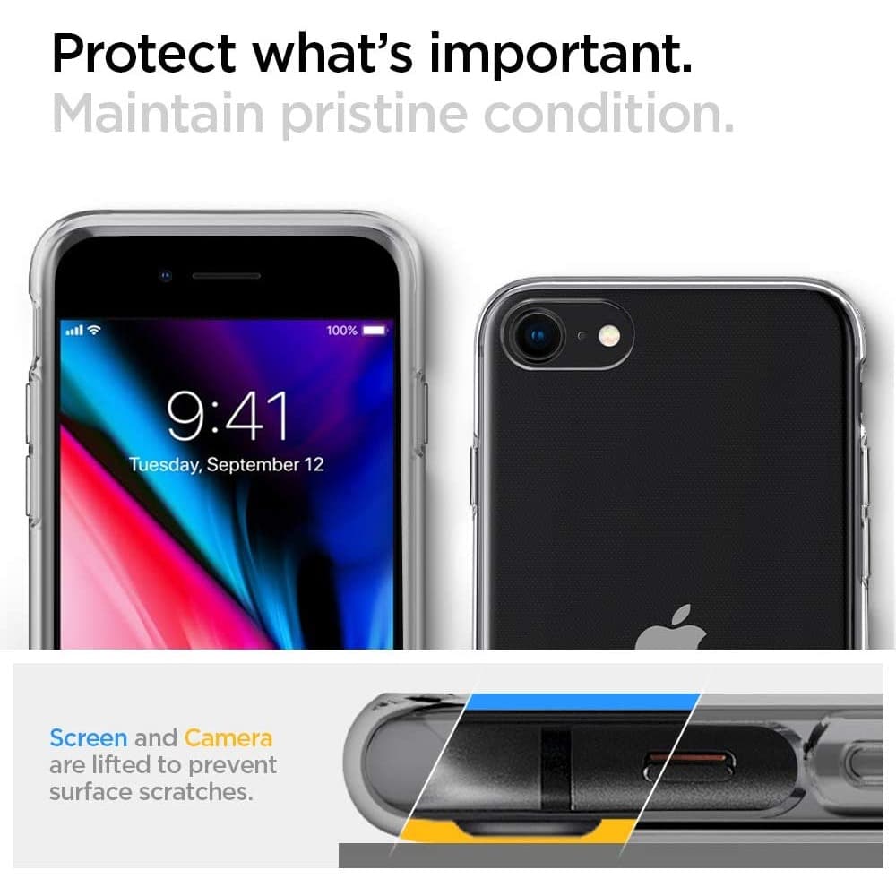 Case iPhone SE 2020/ 8 / 7 Spigen Liquid Crystal Clear Softcase Casing