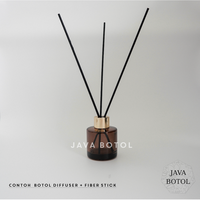 Gambar Botol Reed Diffuser HITAM Transparan 50 mL - Tutup GOLD dari Java Botol Kota Surabaya 4 Tokopedia
