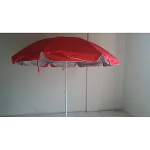 Payung Pantai /dagang Parasol polos kain susun double diamater 230 cm