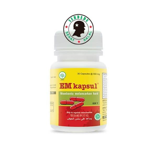 Obat Herbal Borobudur - Em 30 Kapsul - Membantu melancarkan haid