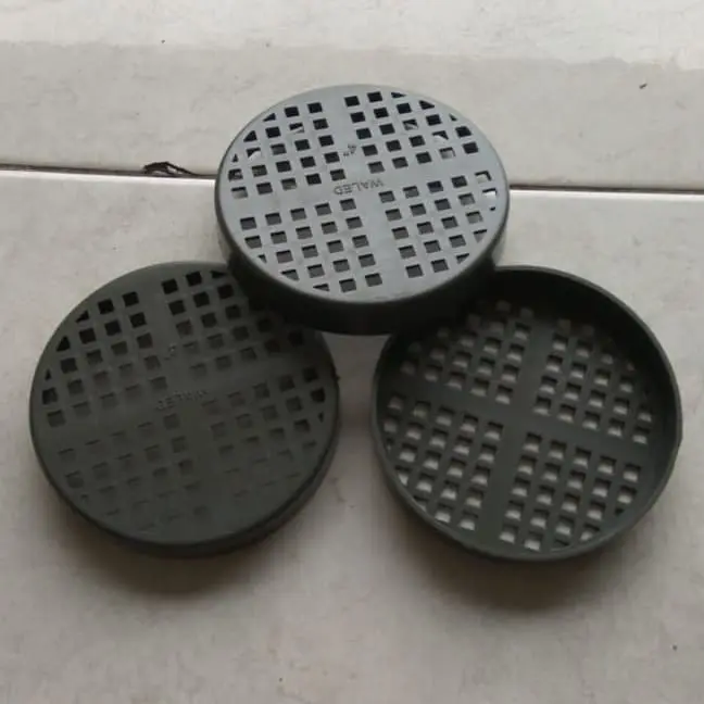 Tutup Dop Walet Biopori Saringan Kotak PVC 4 inch
