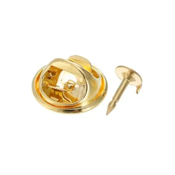 Gold Butterfly Enamel Pin Clasp Clutch / Brooch Tie Tack Penjepit Bros