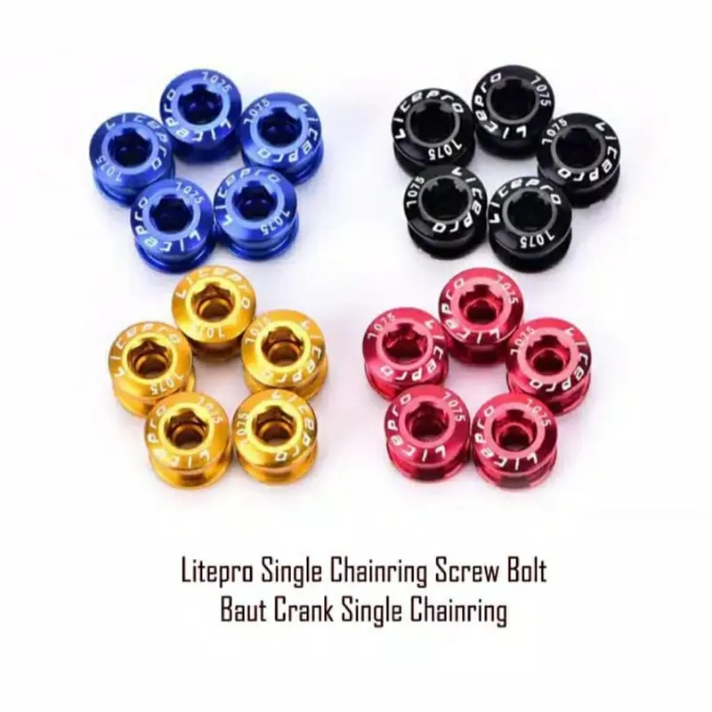 Baut Chainring Litepro Bahan Alloy Cocok Untuk Single Crank 3