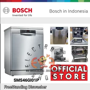 Bosch SMS 46GI01P - Diswasher Freestanding Full Stainless - promo