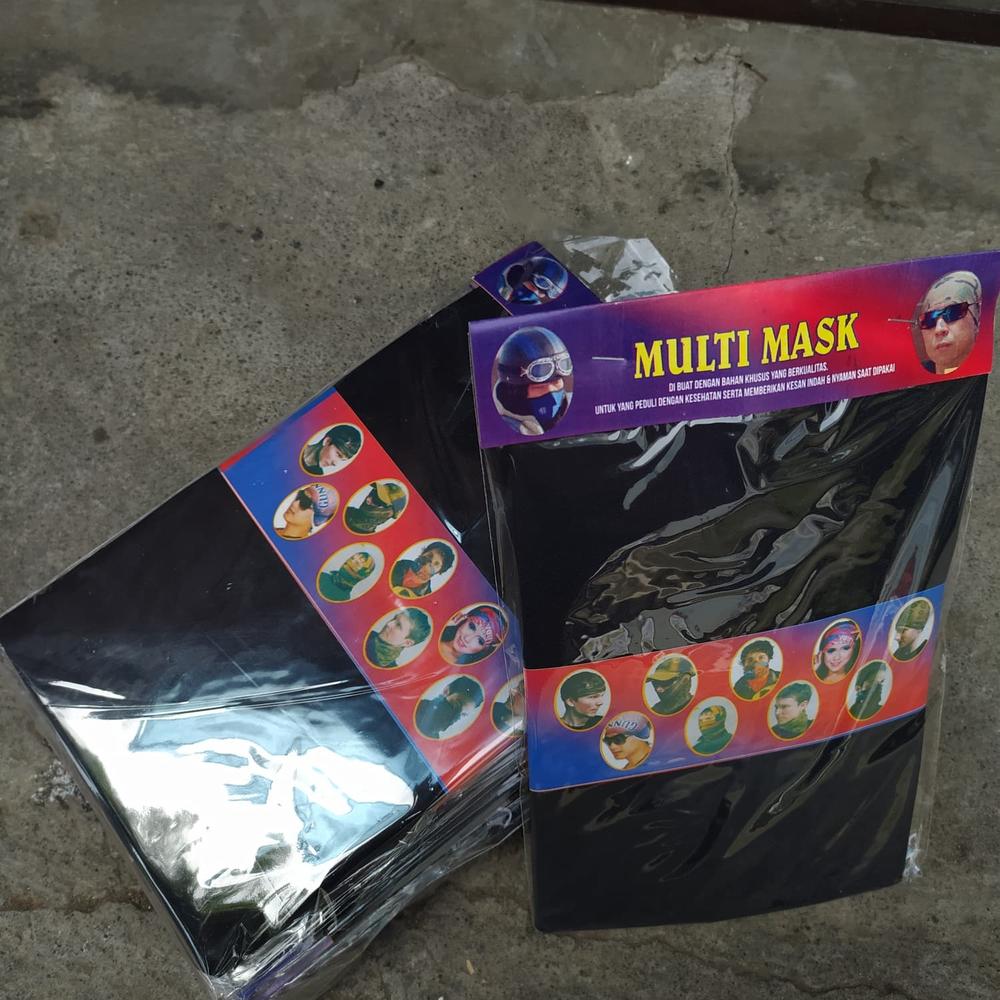 GROSIR buf/baf/bazz masker wajah bandana polos 1 lusin