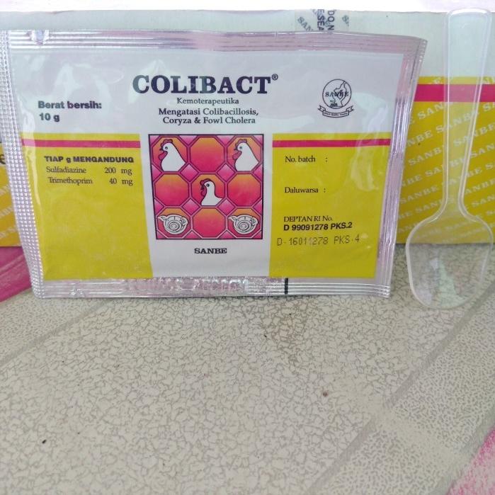 COLIBACT 10gr obat mencret, flu, hidung berair, berak kapur Ayam, Babi 0