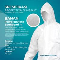 Gambar Baju Hasmat APD Coating Laminasi Plastik - Putih - Putih Laminasi dari TerjaminAda Kota Administrasi Jakarta Pusat 2 Tokopedia