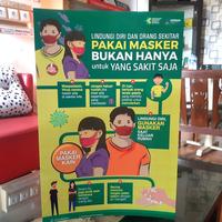 Gambar Poster Pakai Masker bukan Hanya yang Sakit dari Sahabat Sejasa Kab. Sleman 4 Tokopedia