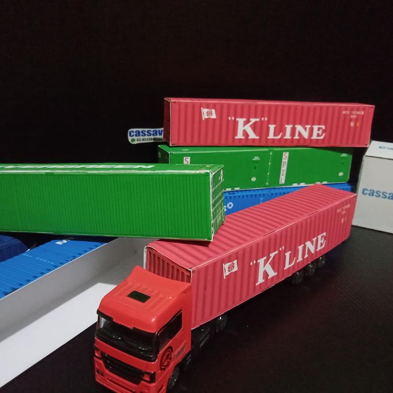 Diecast Papercraft kontainer plug and play container cover 2