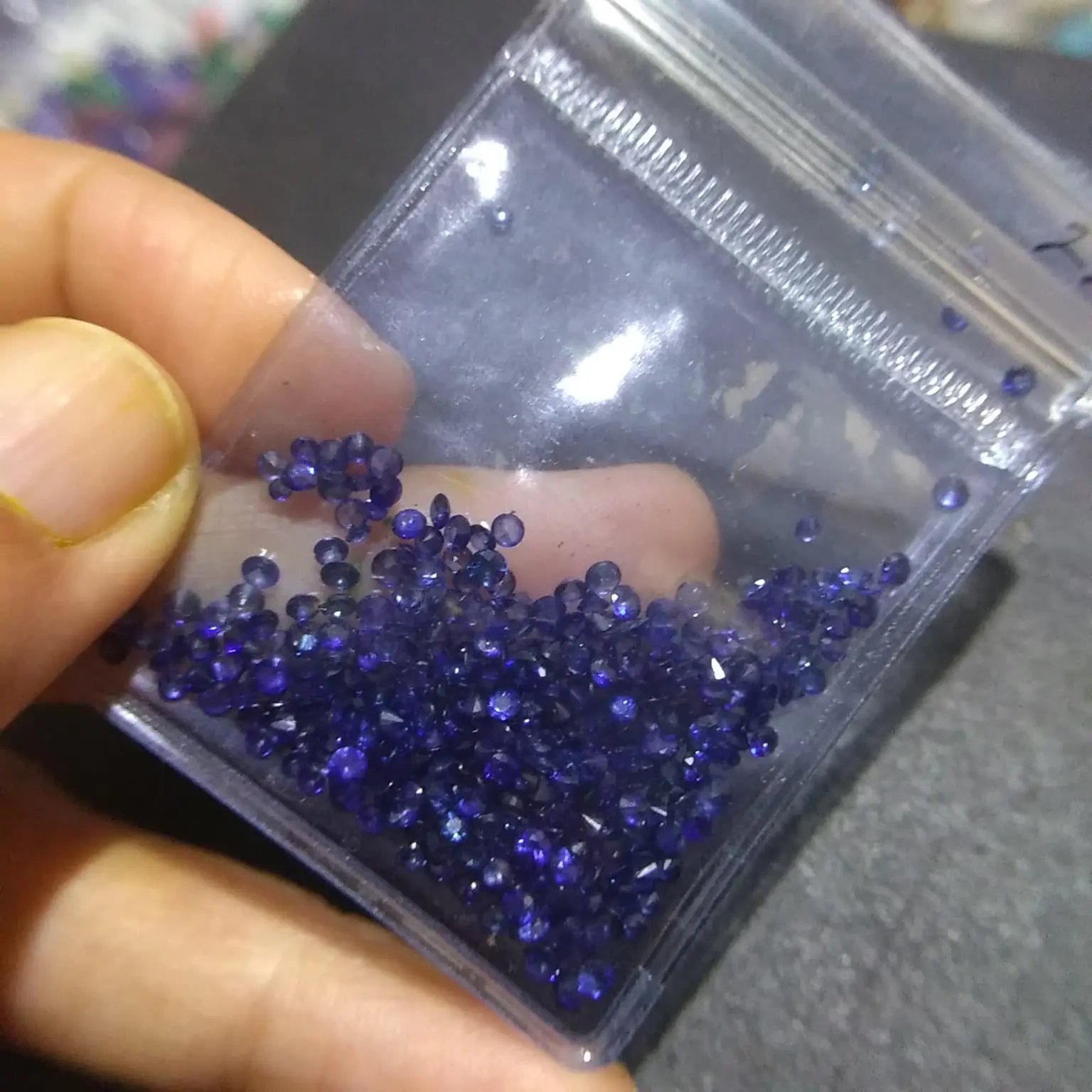 Batu permata mulia natural blue safir mini kualitas terbaik