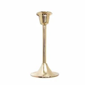 5-3/4" Tempat Lilin Kuningan / Candle Holder - Long Taper / HCH4120A