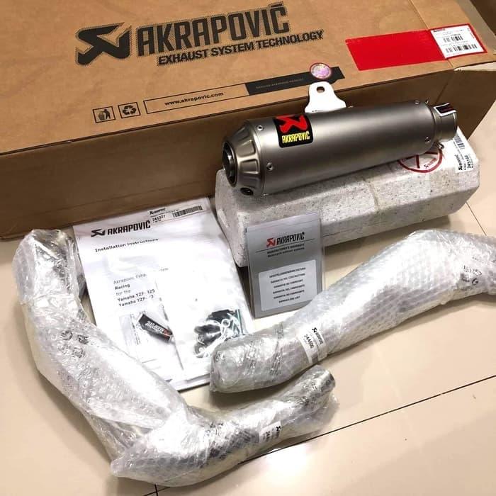 Gambar Knalpot Exhaust Yamaha MT25 AKRAPOVIC GP Full System Ori Slovenia dari Candi Motor Kab. Banyumas Tokopedia