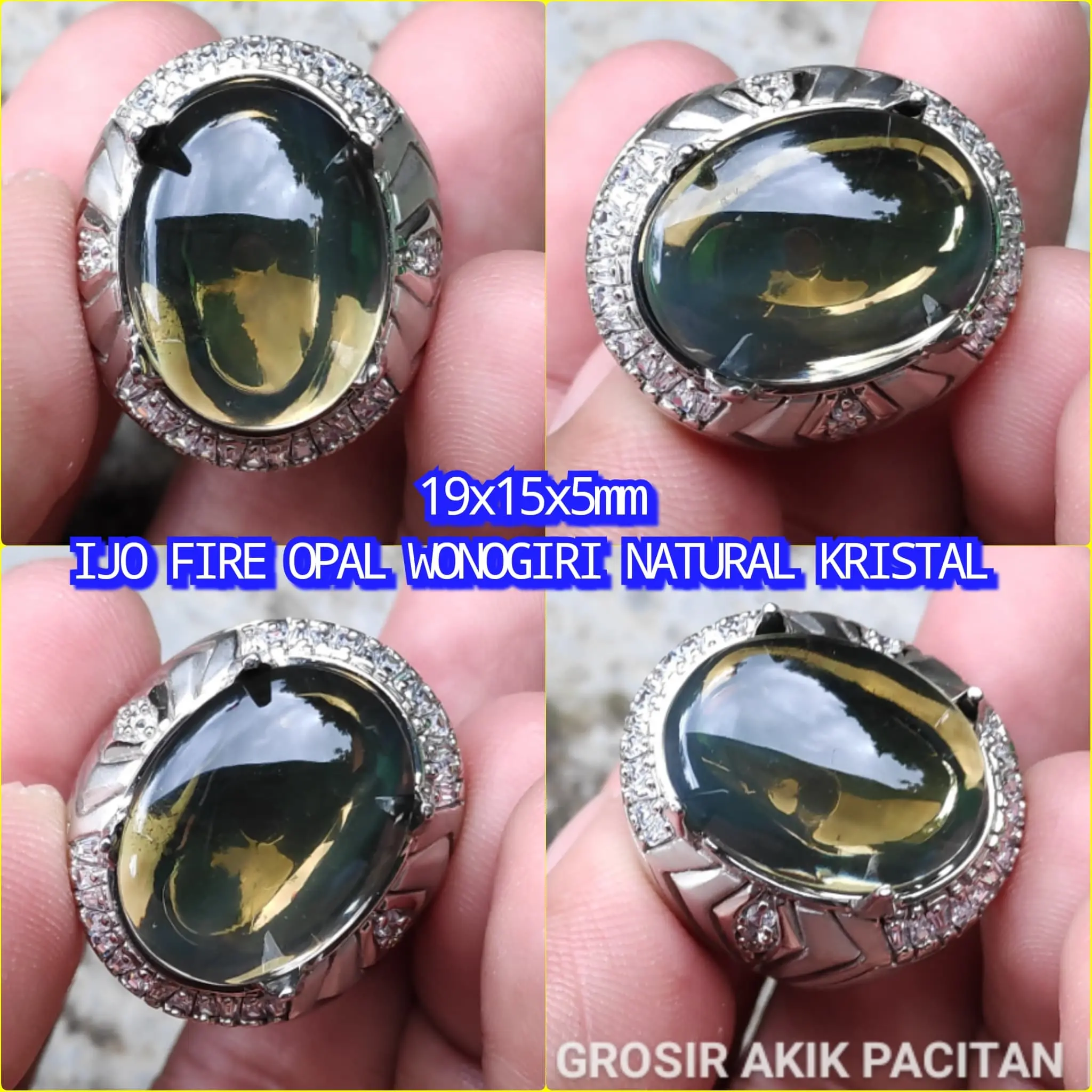 IJO FIRE OPAL WONOGIRI NATURAL JUMBO KRISTAL KODE 01