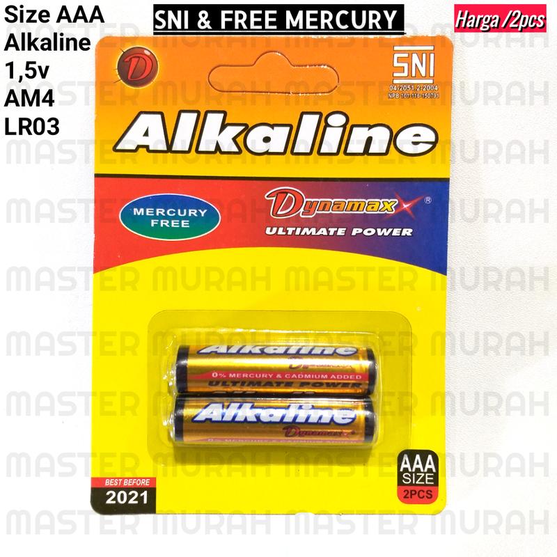 Baterai Alkaline size AAA 1 5 volt Merk Dynamax 0