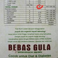 Gambar Beras Organik Bebas Gula (White Rice Sugar Free) 2kg Bumi Lestari dari BC88Shop Kota Administrasi Jakarta Barat 2 Tokopedia
