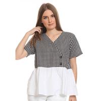 Gambar Basix - Blayze Top Blouse Black - Kombinasi Zara Poplin V-Neck dari Mal Golden Truly Store Kota Administrasi Jakarta Utara 1 Tokopedia