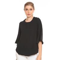 Gambar Basix - Axel Blouse Black - Atasan Hitam Lengan Terompet O-Neck dari Mal Golden Truly Store Kota Administrasi Jakarta Utara 1 Tokopedia
