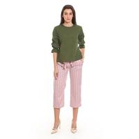 Gambar Basix - Clover Culotte Stripe Pink - Kulot Salur Tali Pinggang dari Mal Golden Truly Store Kota Administrasi Jakarta Utara 4 Tokopedia