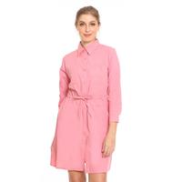 Gambar Basix - Zeline Basic Dress Soft Pink Lengan 7/8 Pinggang Tali dari Mal Golden Truly Store Kota Administrasi Jakarta Utara 1 Tokopedia