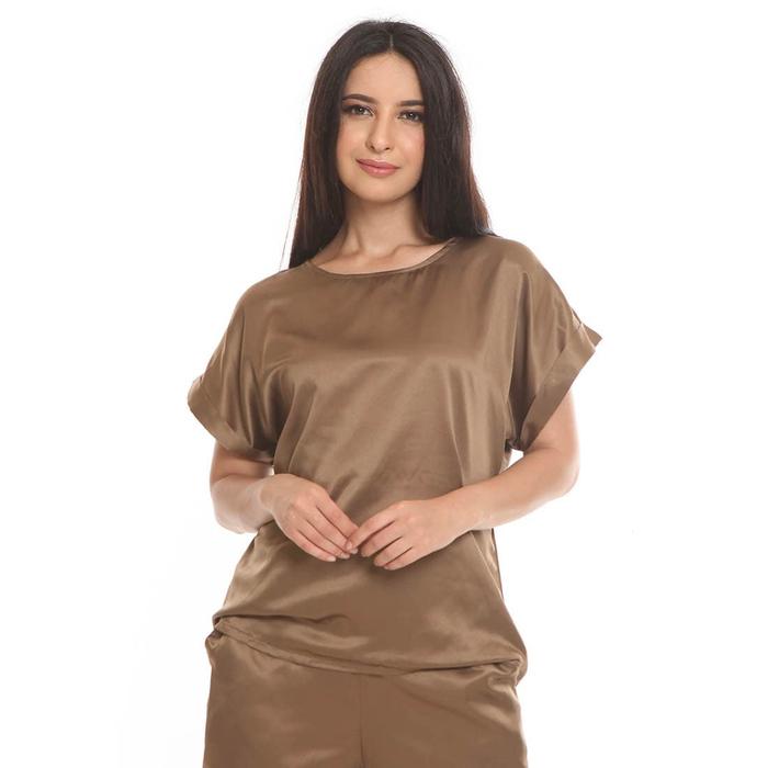 Gambar Basix - Reina Top Brown Blouse - Atasan Wanita Coklat Lengan Pendek dari Mal Golden Truly Store Kota Administrasi Jakarta Utara Tokopedia