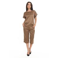 Gambar Basix - Reina Top Brown Blouse - Atasan Wanita Coklat Lengan Pendek dari Mal Golden Truly Store Kota Administrasi Jakarta Utara 4 Tokopedia