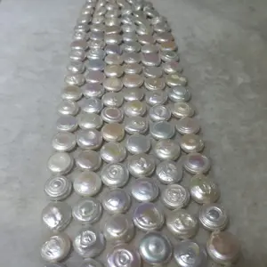 Mutiara barok bulat pipih (putih) (250)