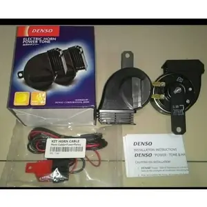 klakson/horn mobil motor Denso power tone trumpet keong 12v+ relayset