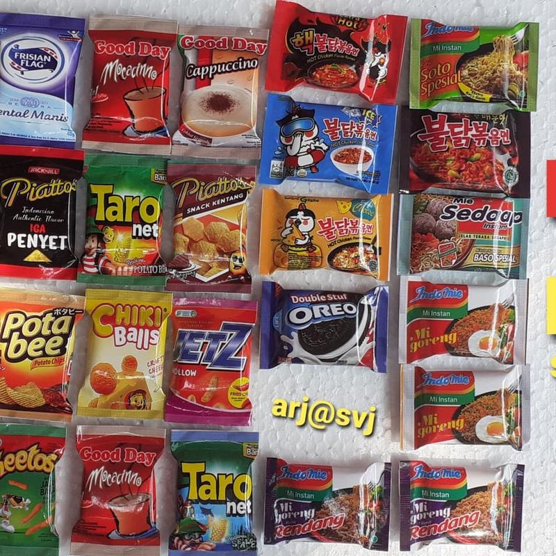 magnet kulkas miniatur snack 0