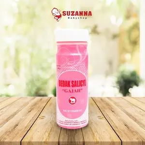 Bedak Salicyl - pink Cap Gajah 100 gr bedak badan