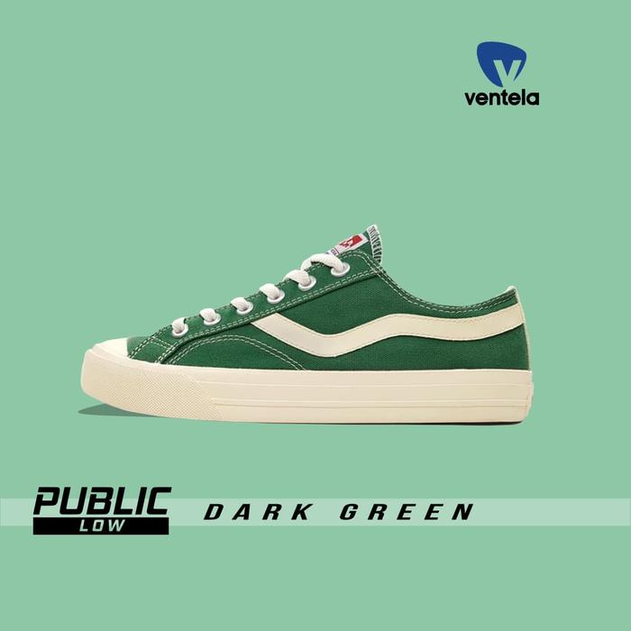 Gambar Sepatu Ventela Public Low Dark Green dari Kodachi Shop_NEW Kab. Sleman Tokopedia