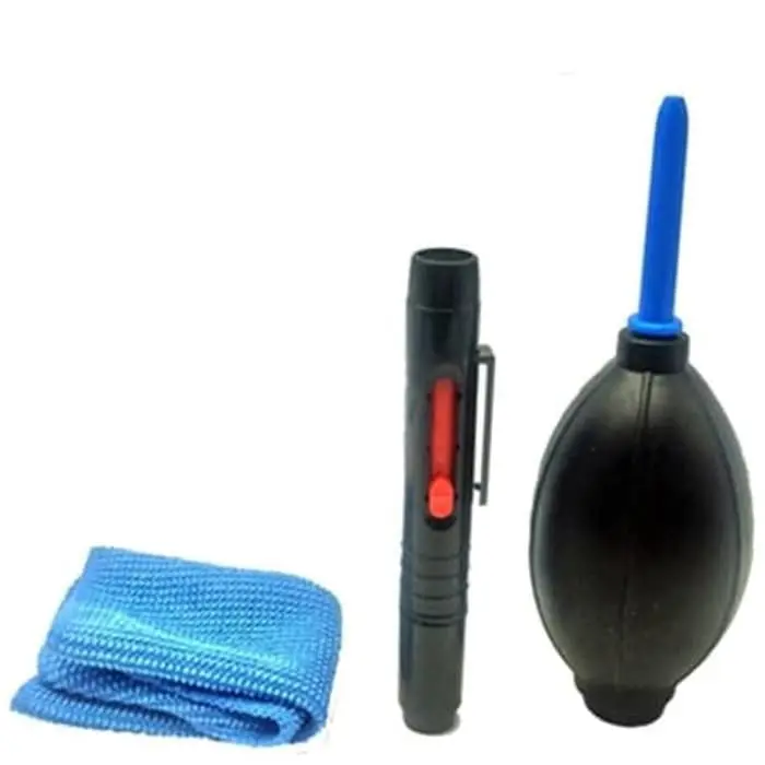 Cleaning Kit 3 in 1 Lensa Kamera Air Blower + Lens Pen Camera + Cloth