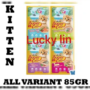 super cat kitten pouch 85gr sejenis whiskas pouch whiskas junior