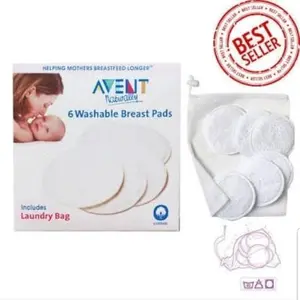 Avent Washable Breast Pad - Penyerap Asi Bisa Dicuci /Pakai Ulang