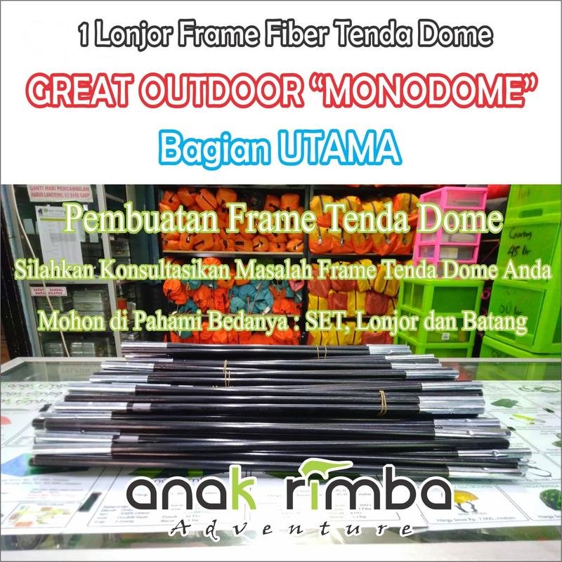 SETING FRAME TENDA DOME GREAT OUTDOOR 
