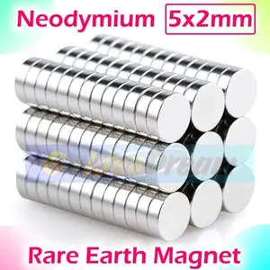 Strong Magnet Neodymium 5x2mm Silinder 5x2 mm 5mm x 2mm N52 dia 5 mm