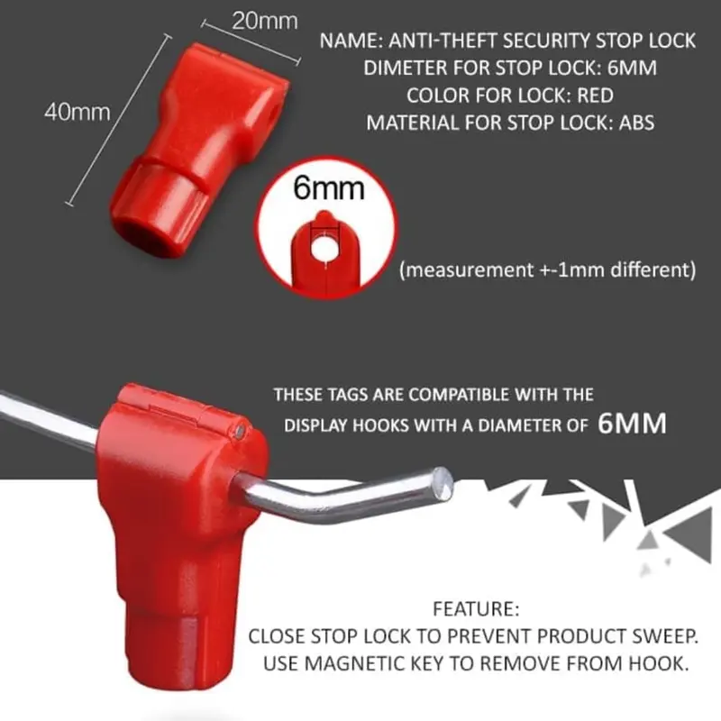 Stop Lock 6mm - Kunci / Pengaman Ram Hook Gantungan 0
