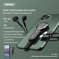Gambar Remax RL-LA08i Adapter Audio Dual iPh dengan Loop Jari untuk Game Output 2A Material ABS+TPE Dengan Indikator - Original dari RemaxIndonesiaOfficial Kota Administrasi Jakarta Barat 2 Tokopedia