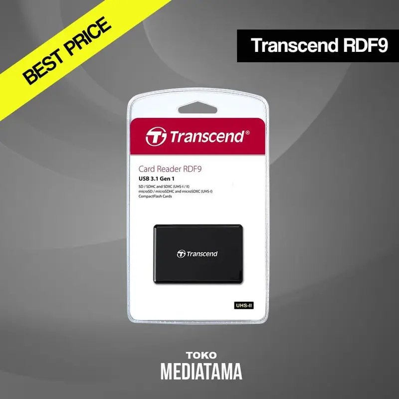 Transcend RDF9 UHS-II USB 3.1/3.0 Card Reader Model TS-RDF9K 0