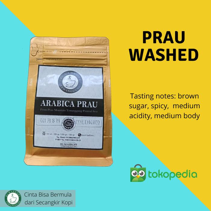 Gambar Arabika Prau Temanggung Roasted Bean ( 100 gram ) dari Rumah Kopi Temanggung Kab. Temanggung Tokopedia