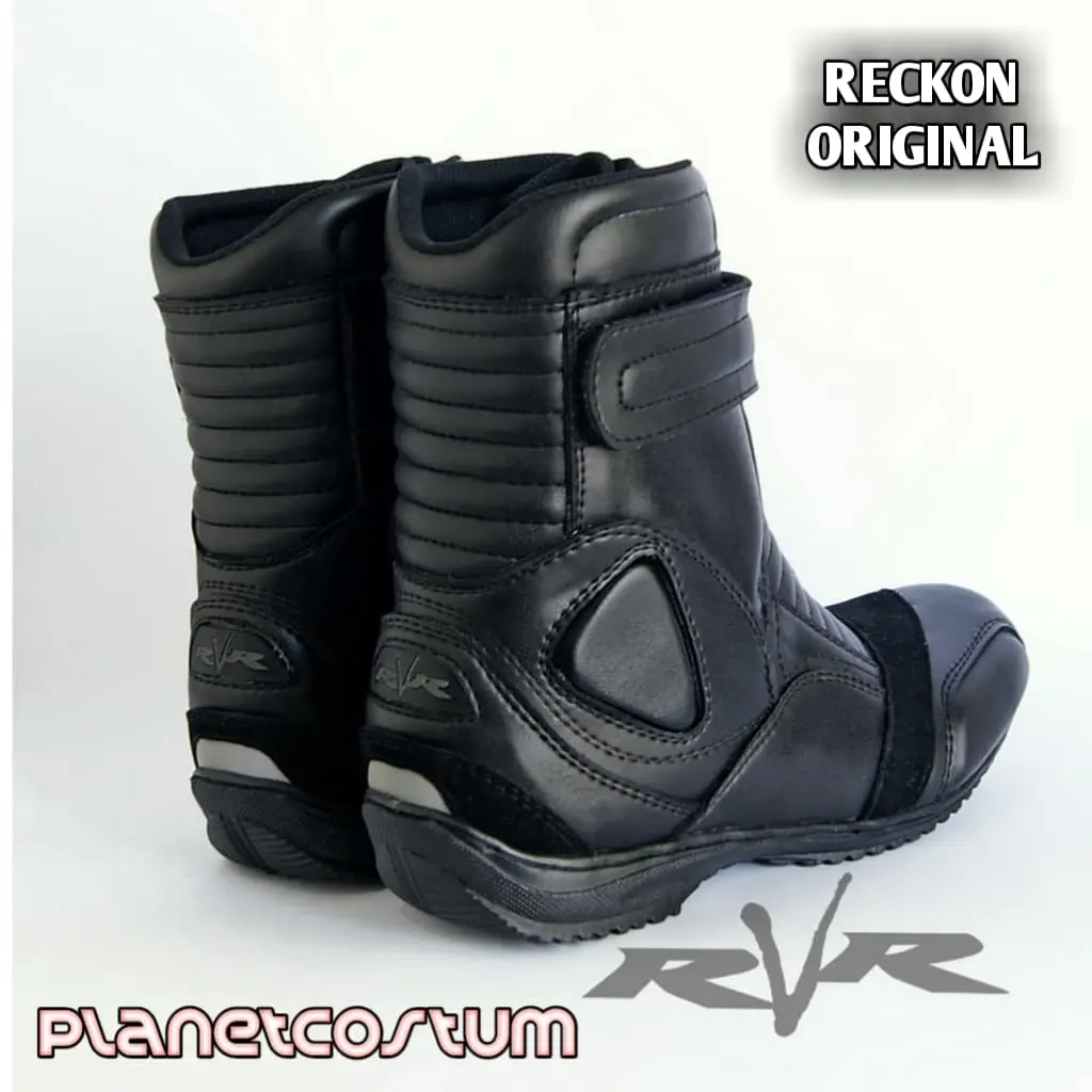 PCRV2 RVR Reckon SEPATU MOTOR TOURING RVR reckon Boots Pria High Sporty Elegan dengan Super Protection & 3M Light Stripe Ready Stock Size 39-45 Shoes
