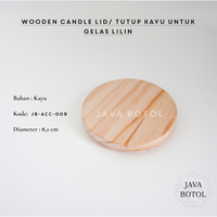 Gambar Tutup Kayu untuk Candle / Wooden Lid dari Java Botol Kota Surabaya 1 Tokopedia