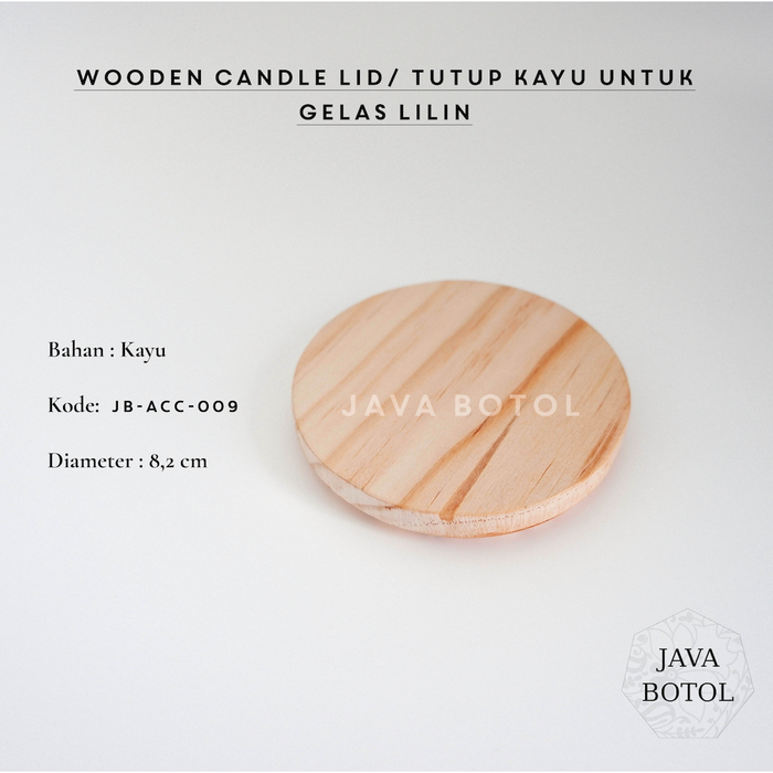 Gambar Tutup Kayu untuk Candle / Wooden Lid dari Java Botol Kota Surabaya Tokopedia