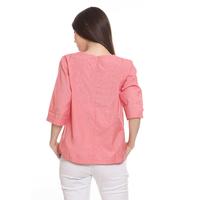 Gambar Basix - Birdella Blouse Pink - Atasan Wanita V-Neck Lengan 7/8 dari Mal Golden Truly Store Kota Administrasi Jakarta Utara 2 Tokopedia