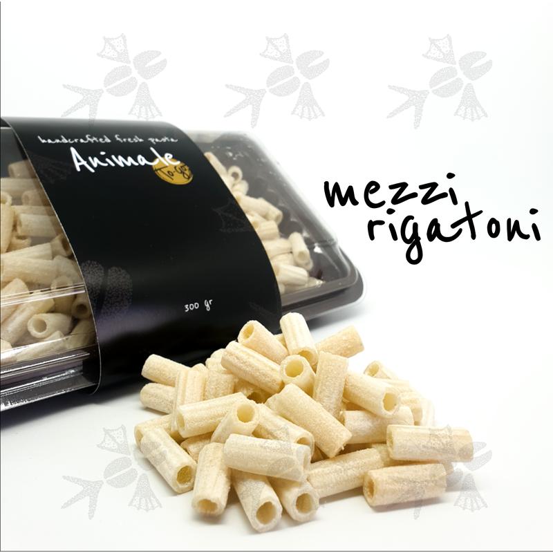 FRESH PASTA Mezzi Rigatoni Home made Semolina 300 gram - Shop | Tokopedia
