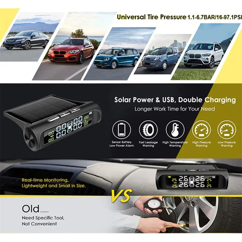 Tire Pressure Monitoring System Solar Power Built 1