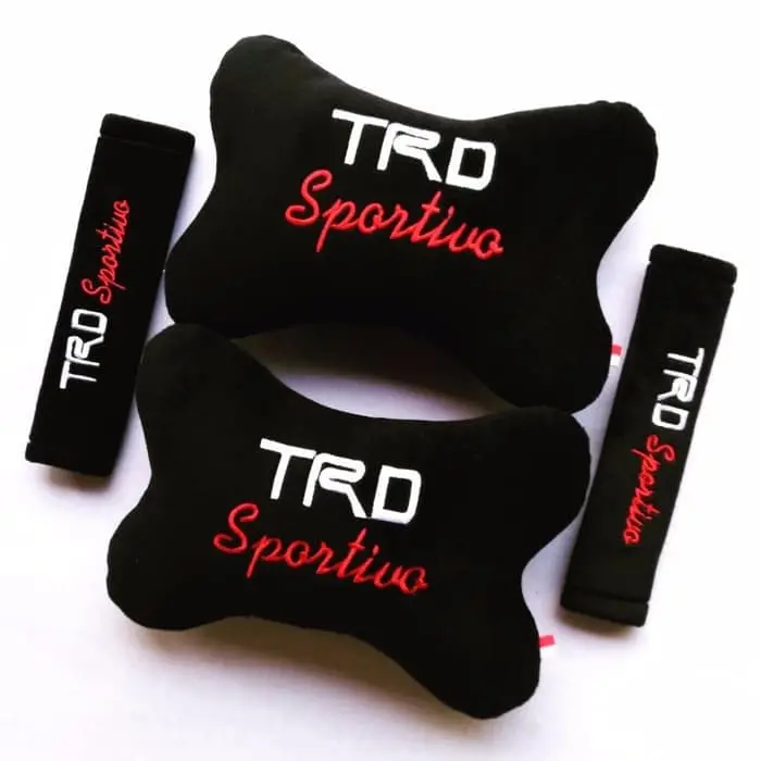 Bantal Mobil TRD Sportivo Toyota Racing 2 in1 / Bantal Mobil Set Trd