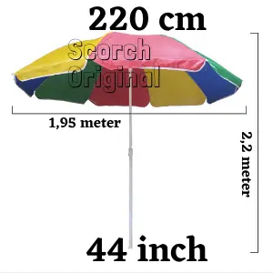 Payung Pantai Murah/ Tenda PKL / Taman UK 44 inch ( 110-220cm ) Grosir