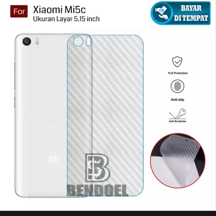 Gambar Xiaomi Mi5C Mi 5C Anti Gores Belakang Skin Carbon Karbon Garskin dari EXCELLENT ACCECORIES Kota Administrasi Jakarta Pusat Tokopedia